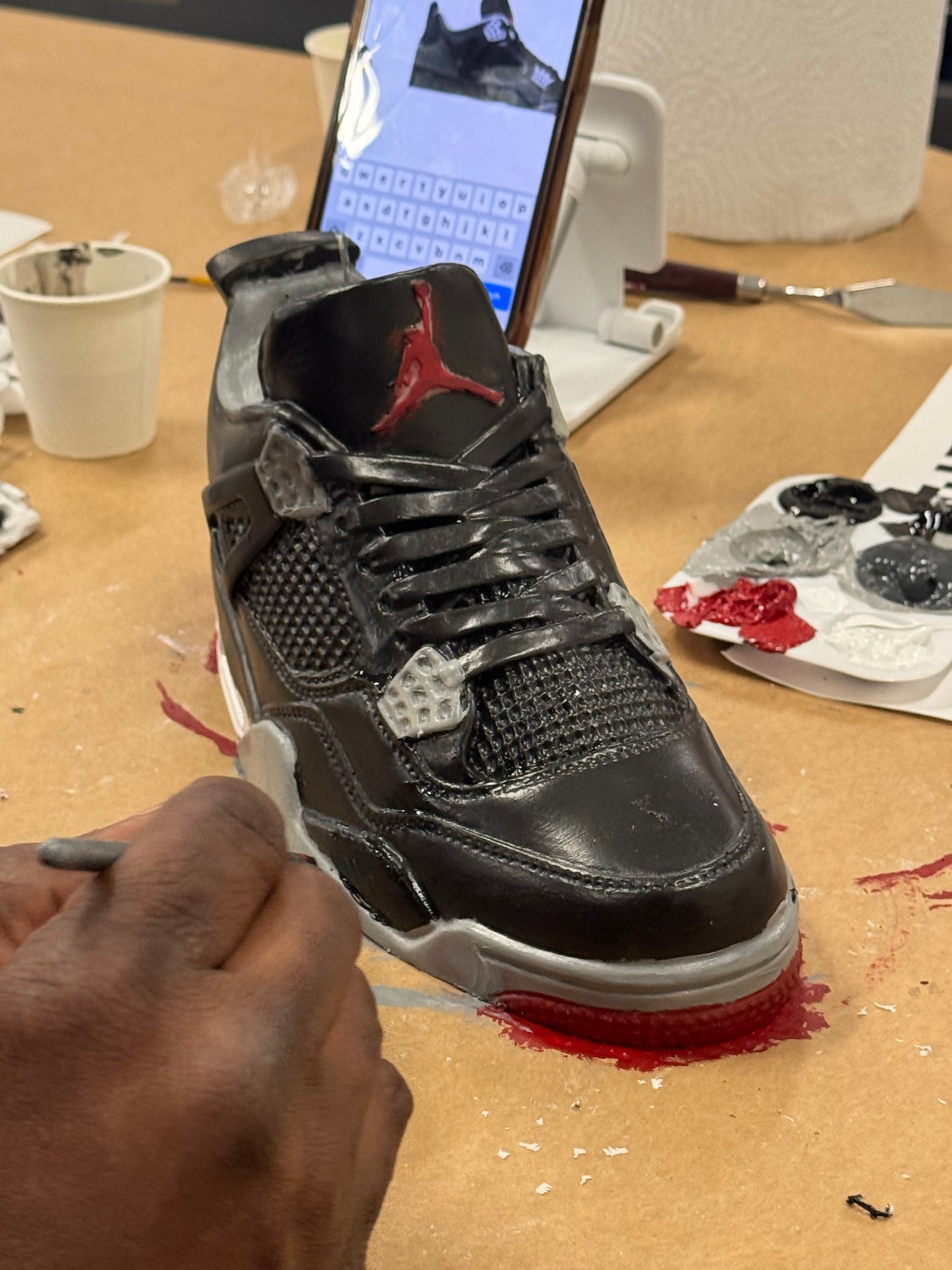 AJ4 Sneaker w/ PAINT KIT