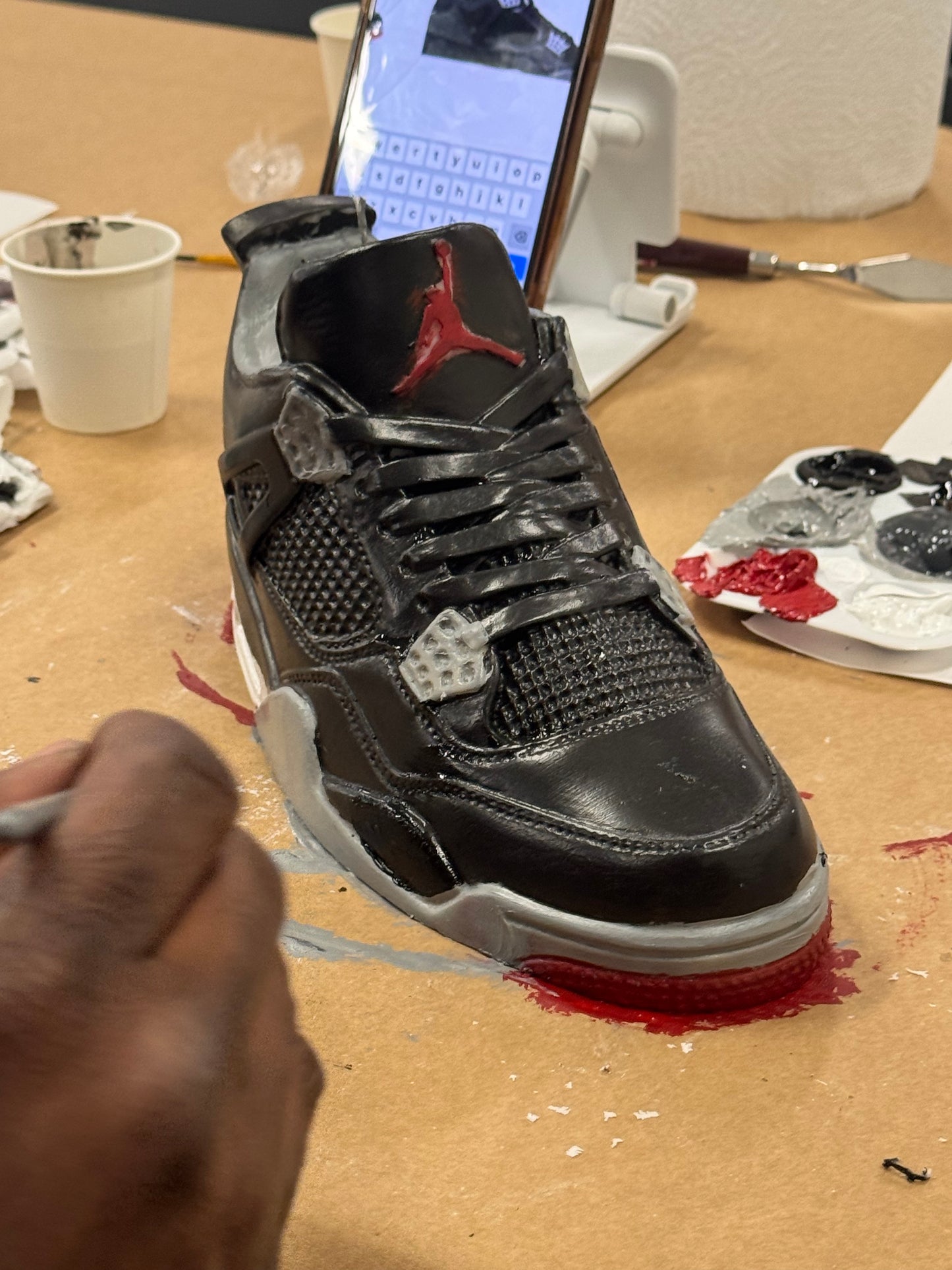 Saturday October 18 SNEAKER CANDLE PAINTING WORKSHOP