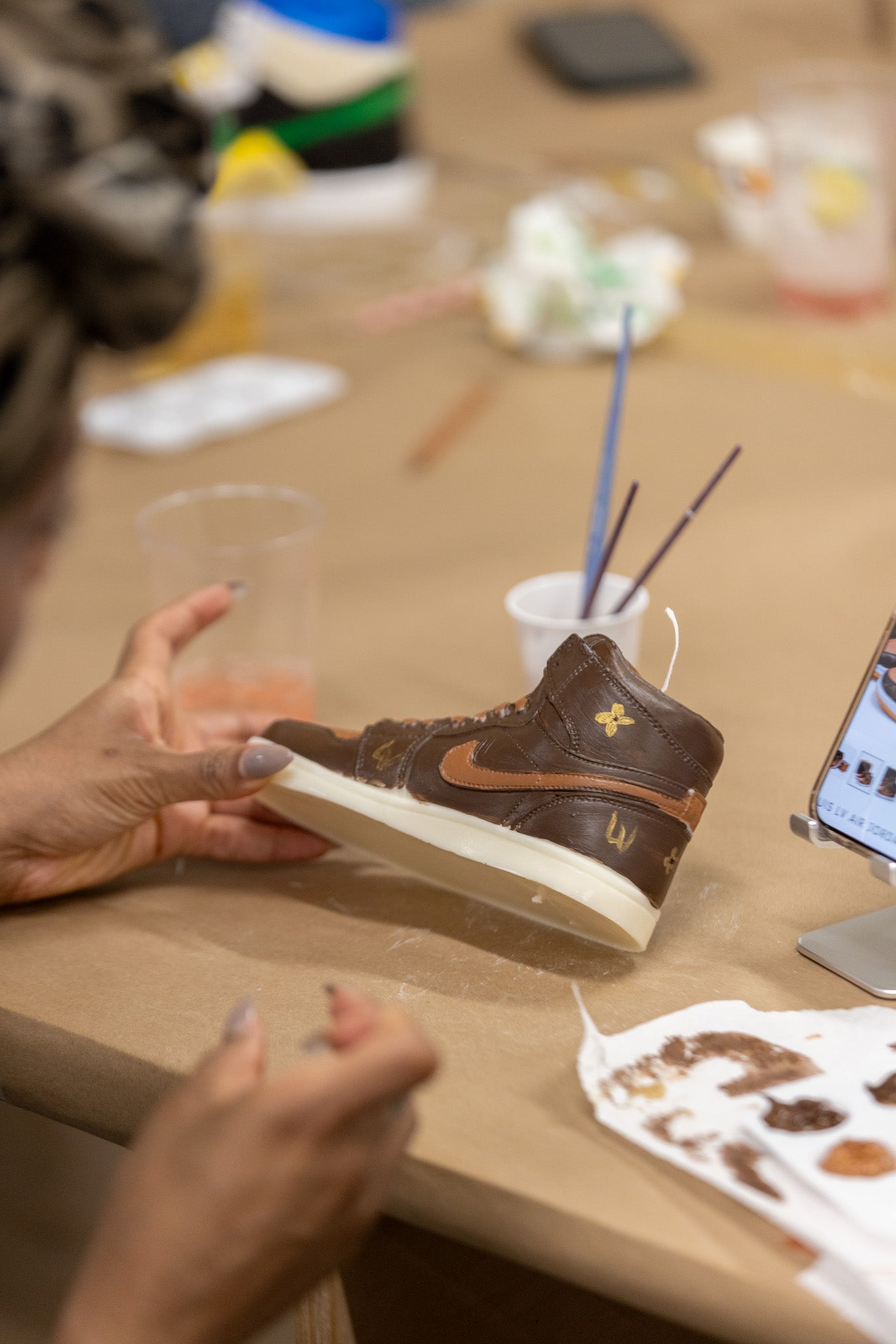 Saturday October 18 SNEAKER CANDLE PAINTING WORKSHOP
