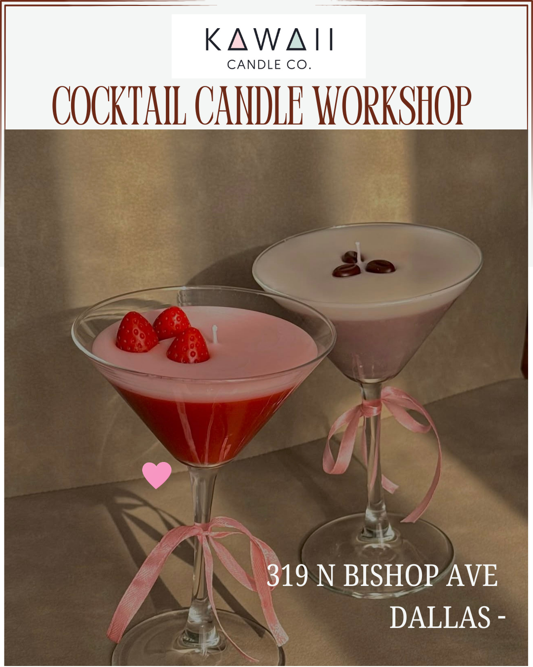 Cocktail Candle Workshop + Bubbly included🍸